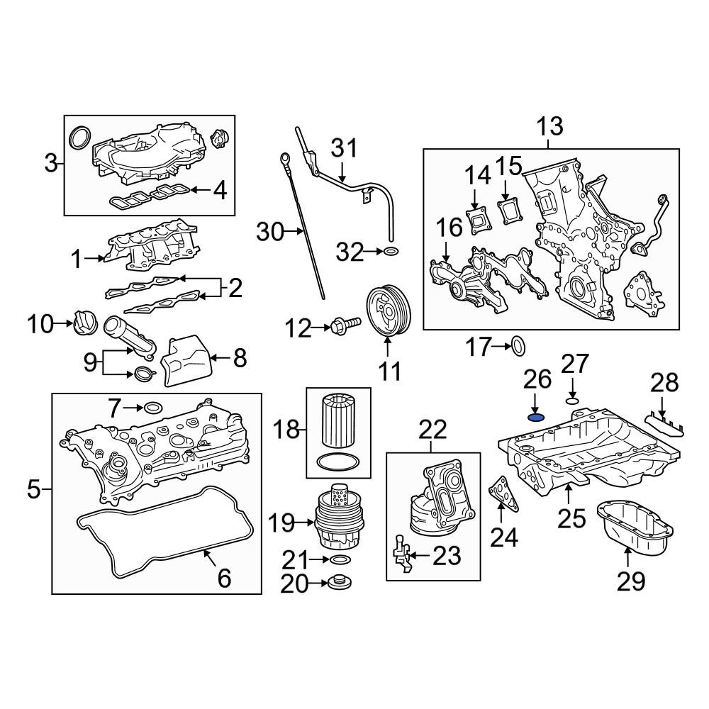 Toyota OE 90301A0061 Engine Oil Pan Seal