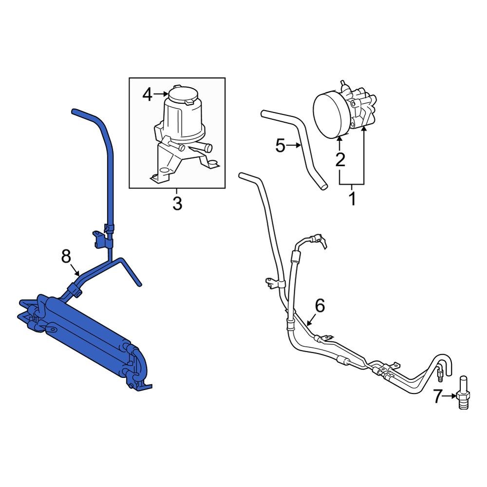 Toyota OE 4440204030 - Power Steering Cooler