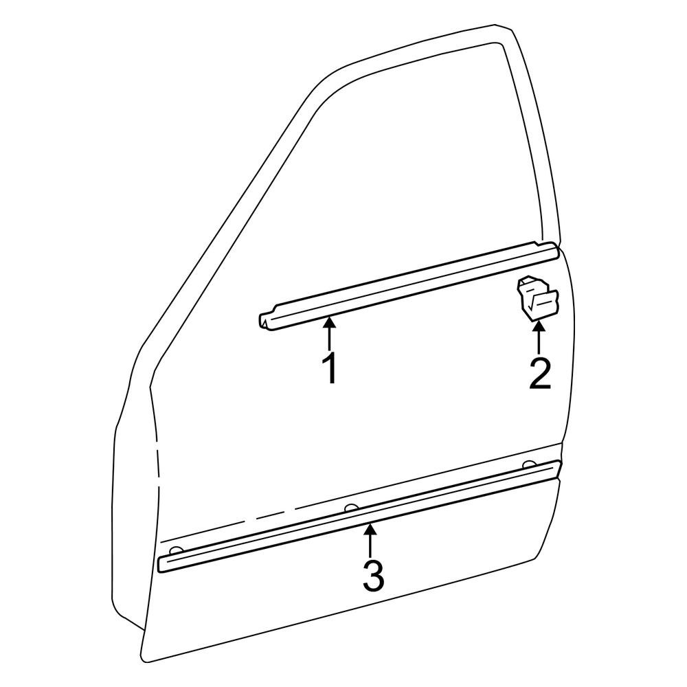 Toyota OE 68212AA010 Door Seal Clip