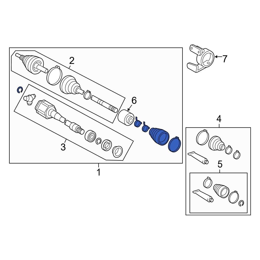 Toyota OE 4341006680 Front Right CV Axle Assembly
