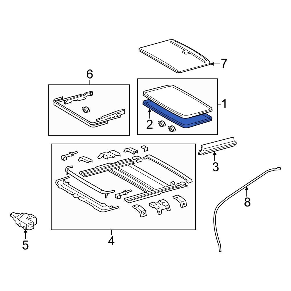 Toyota OE 6325130100 Sunroof Seal