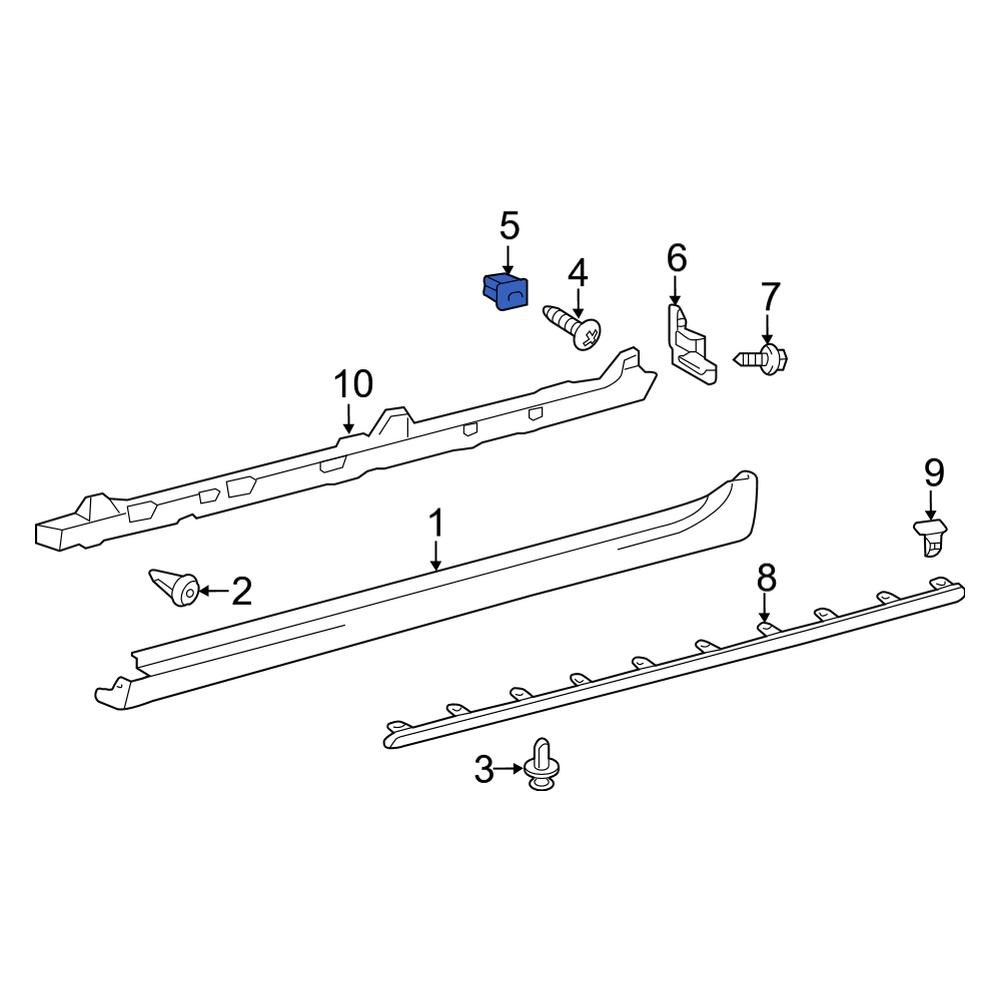 Toyota OE 90189A0002 Bumper Cover Grommet