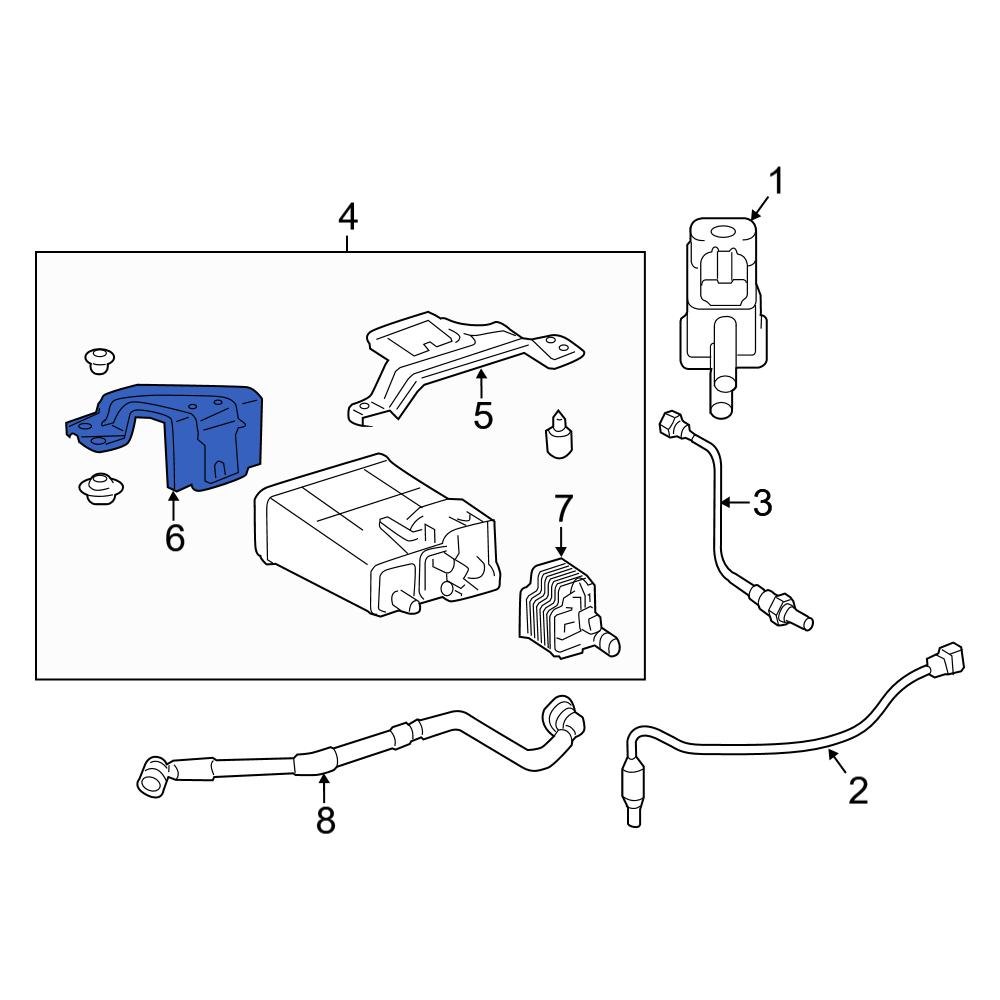 Toyota OE 7775206060 Vapor Canister Bracket