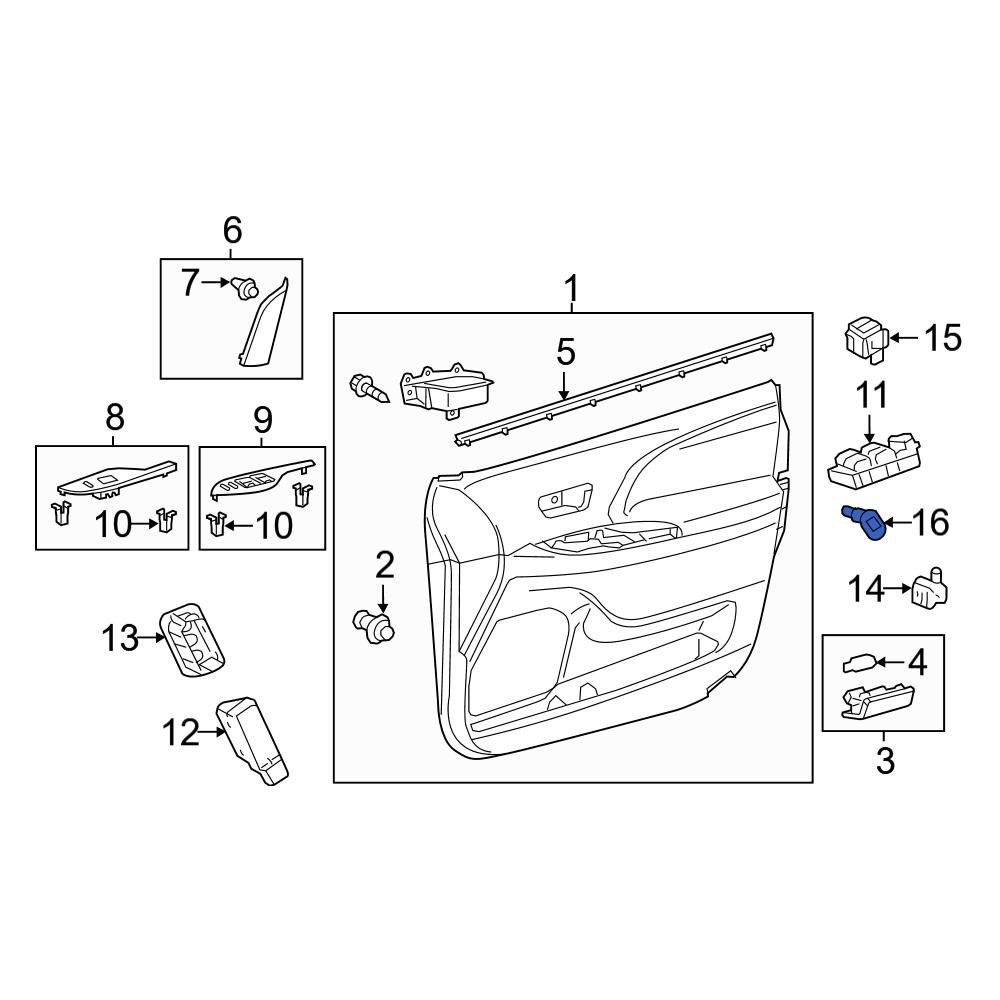 Toyota OE 842310C010 Front Door Jamb Switch