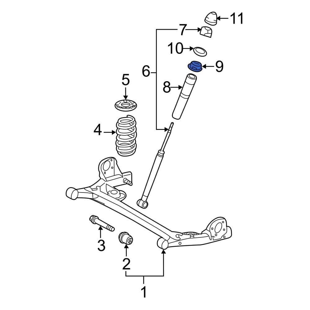 Toyota OE 9008094196 Suspension Shock Absorber Mount Insulator