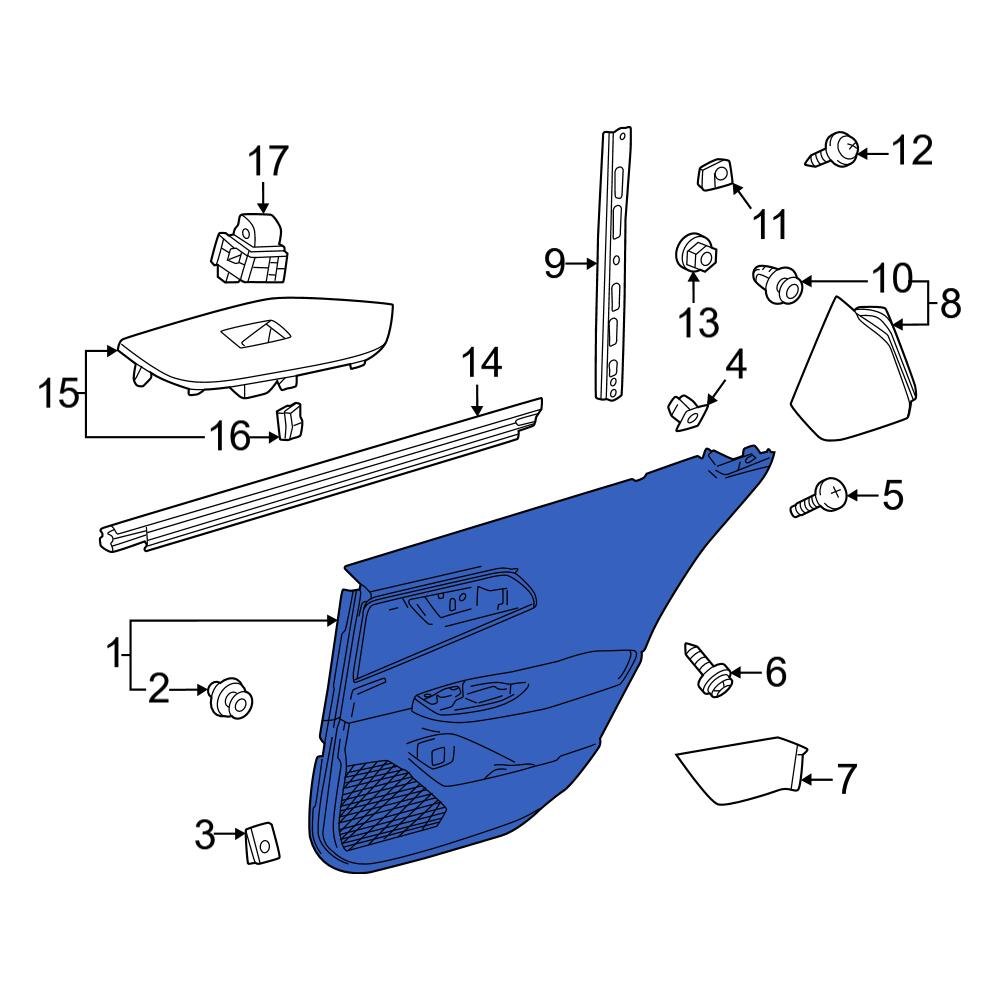 Toyota Oe Front Left Outer Door Outer Panel