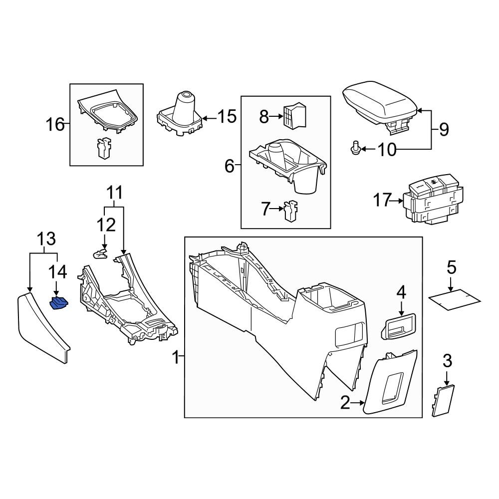 Toyota OE 9046705172 - Console Clip