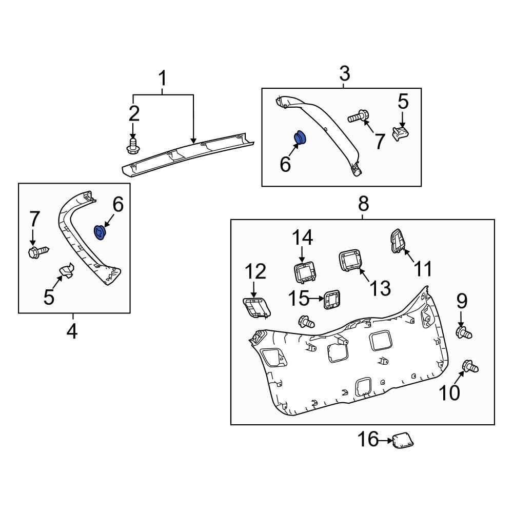 Toyota OE 5846033020 Rear Tie Down Hook