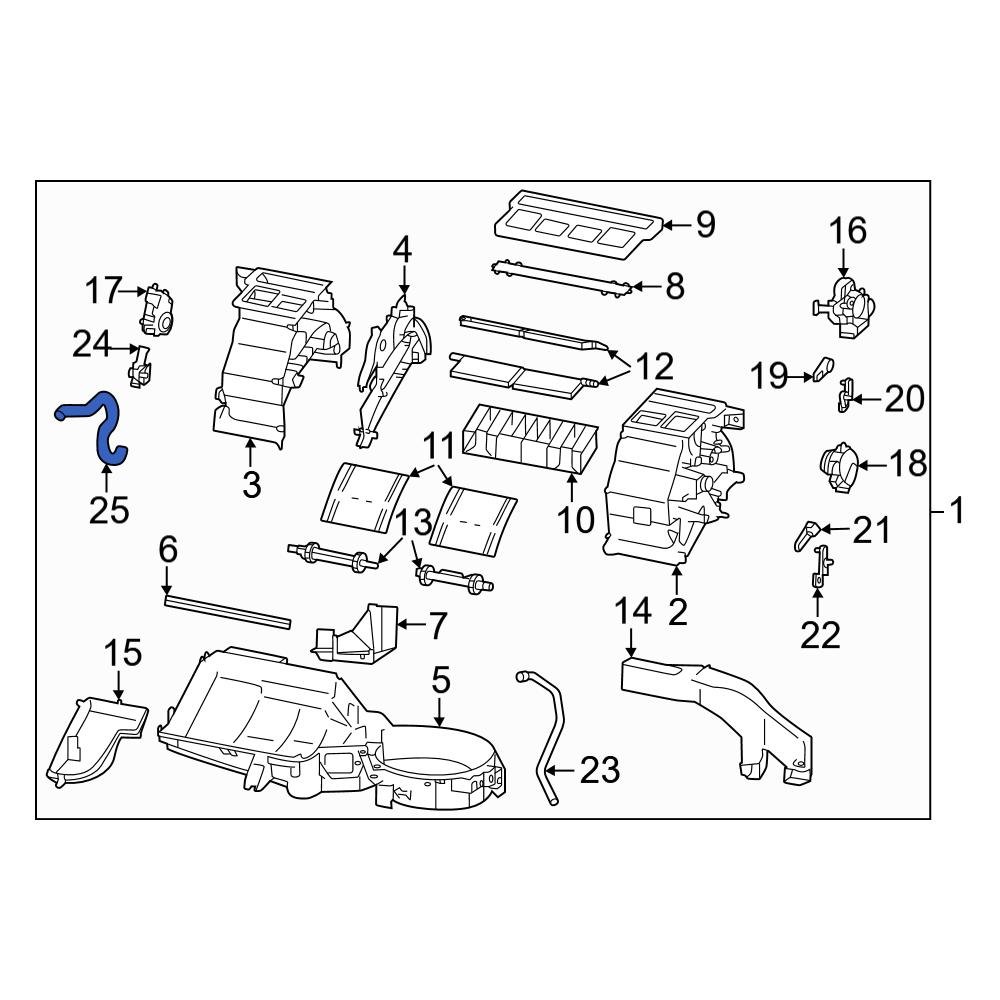 Toyota OE SU00309829 Cabin Air Temperature Sensor Aspirator Tube
