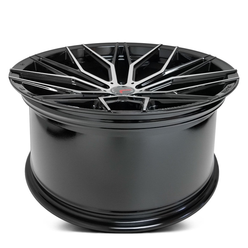 Flow Technic Rims TRAKLITE WHEELS® FLOW TECHNIK FT107 Wheels - Gloss Black with Machined ...