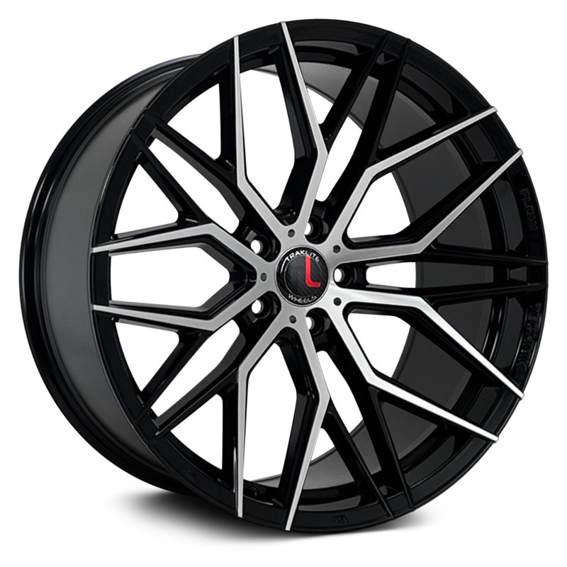Flow Technic Rims TRAKLITE WHEELS® FLOW TECHNIK FT107 Wheels - Gloss Black with Machined ...