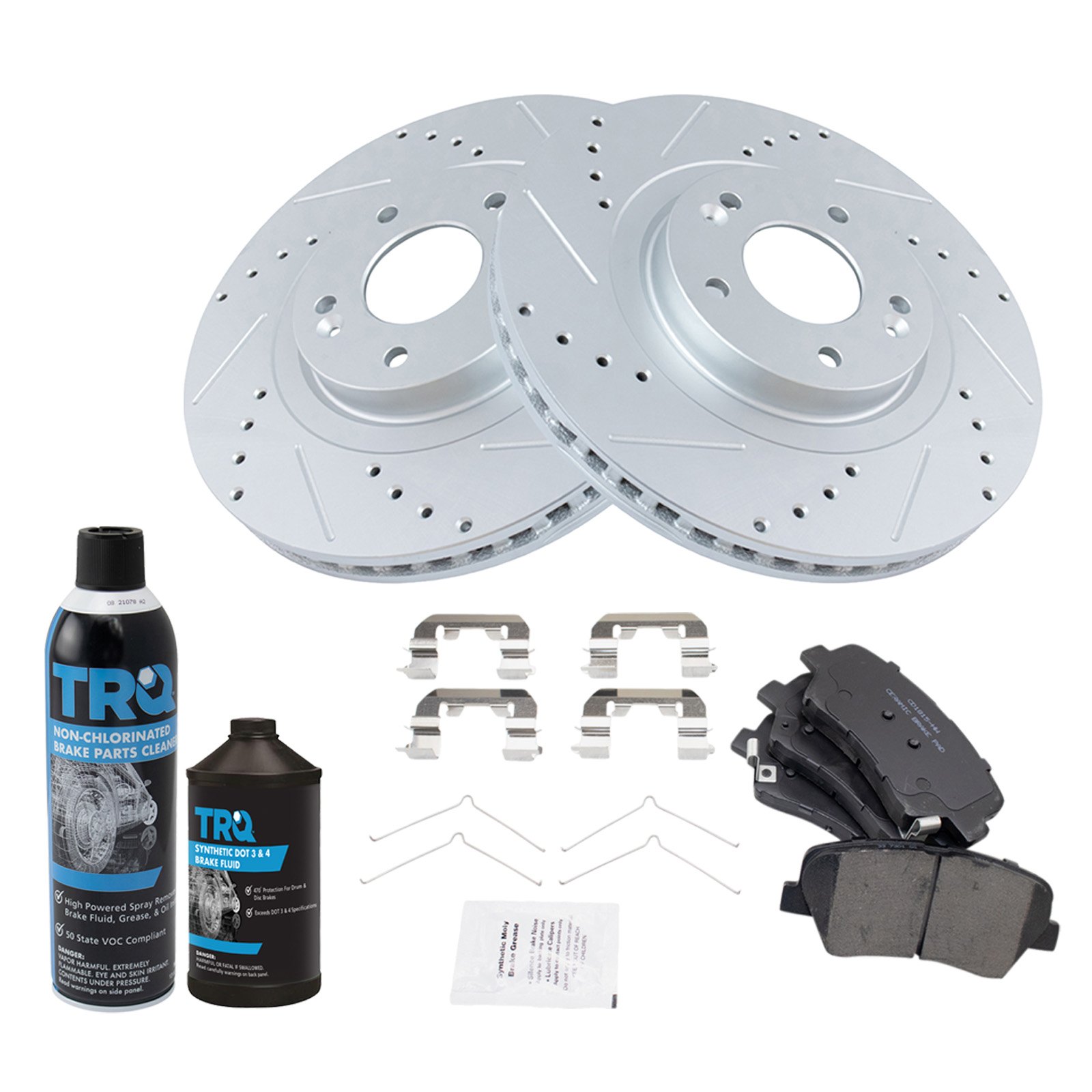 TRQ® Kia Sorento 2015 Performance Ceramic Front Brake Kit