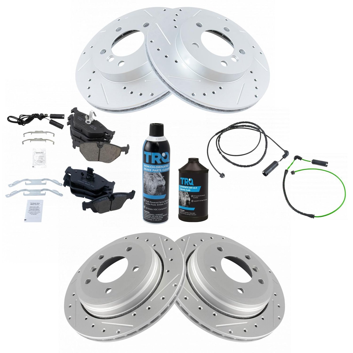 Trq Bka Performance Ceramic Front And Rear Brake Kit