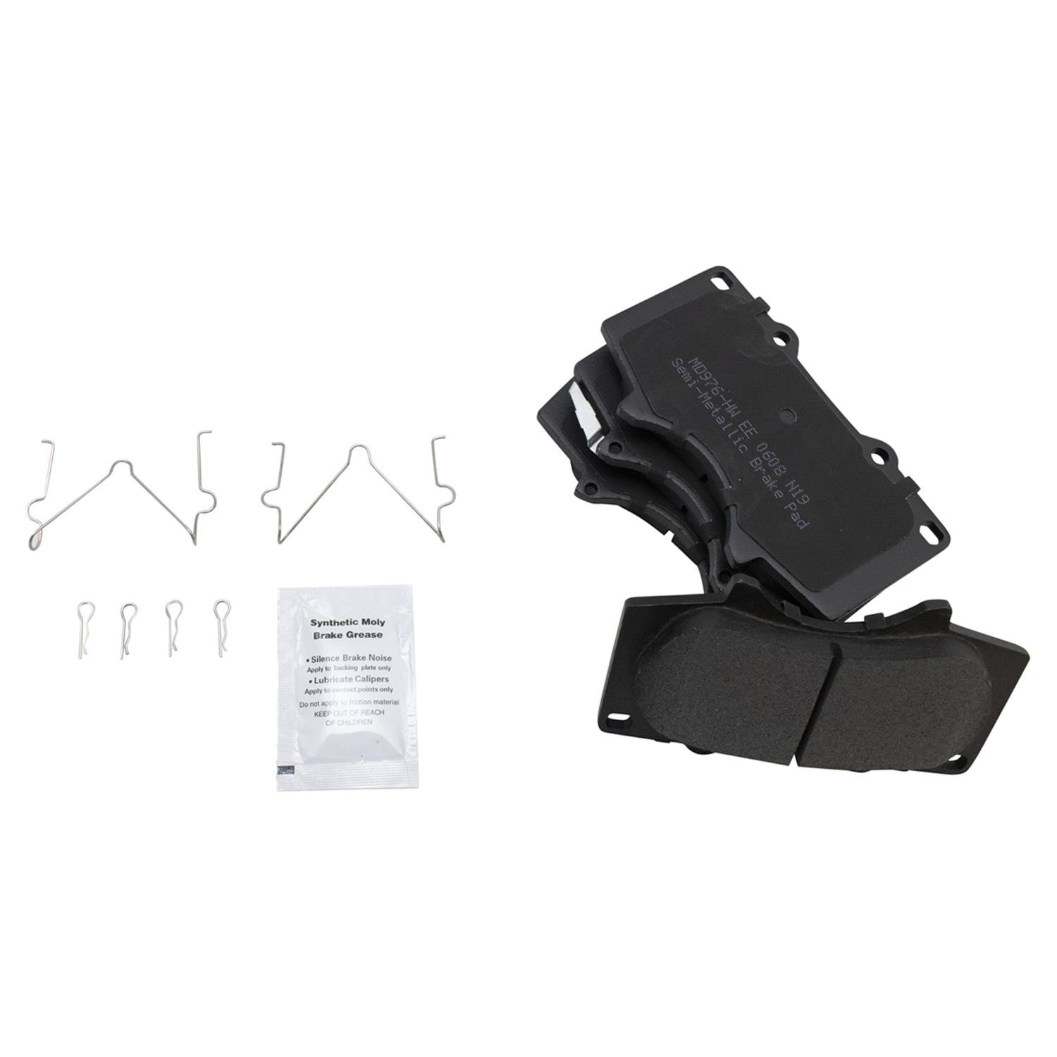 TRQ® BKA26285 SemiMetallic Performance Brake Pad & Rotor Kit with