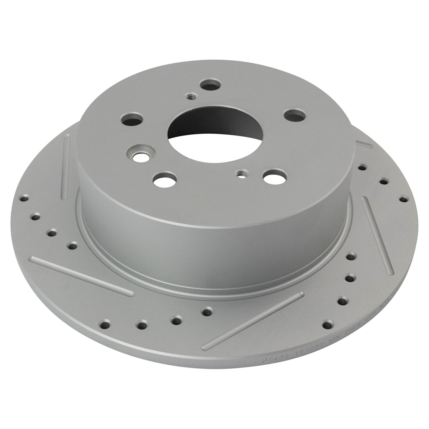 SHW Performance Cross-Drilled Monobloc Right Rear Brake Rotors - Porsche 911 Turbo 3.6L 91-94 main image 1