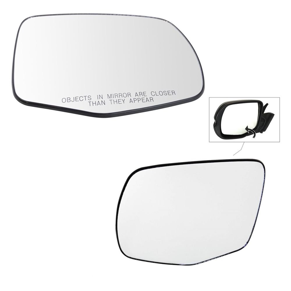TRQ® MGA10025 Driver and Passenger Side View Mirror Glass Set
