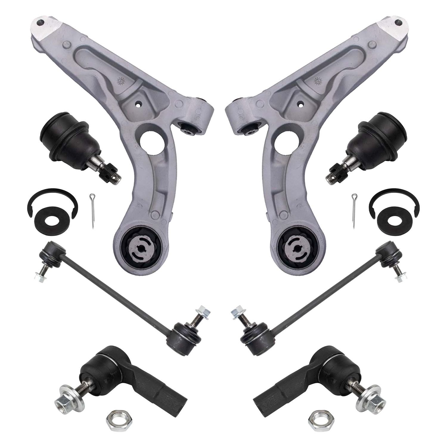 TRQ® - Jeep Cherokee 2016 Front Control Arm and Suspension Kit