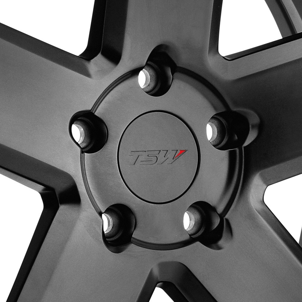 TSW Wheels Bristol Matte Black Wheel with Aluminum (20×10。インチ/5 x 114 mm、40  mmオフセット)