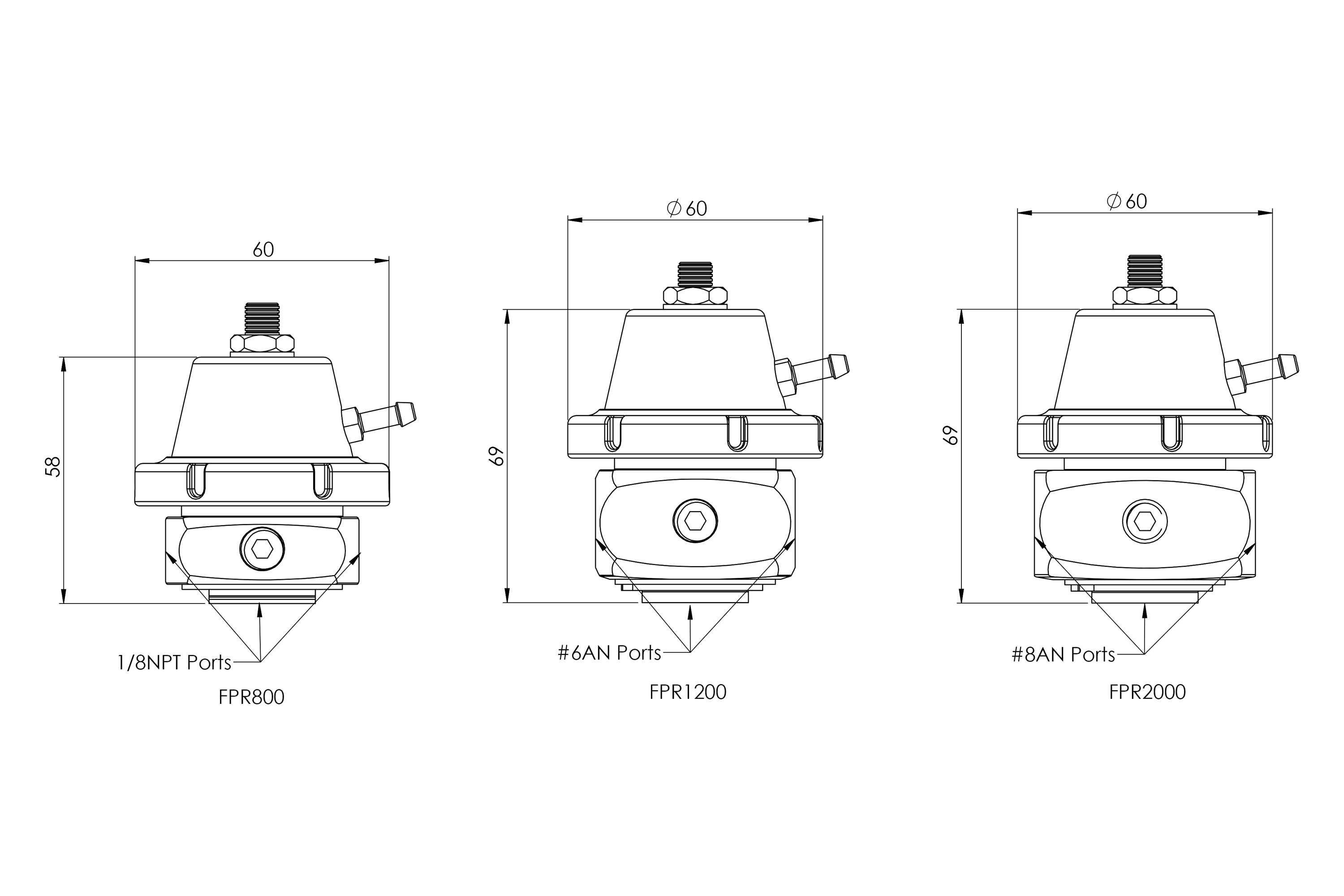 Turbosmart® TS04011105 Fuel Pressure Regulator