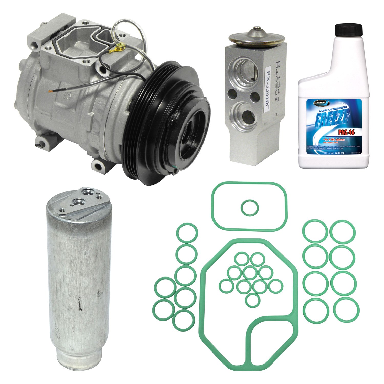 UAC® Toyota Celica 1990 A/C Compressor Kit
