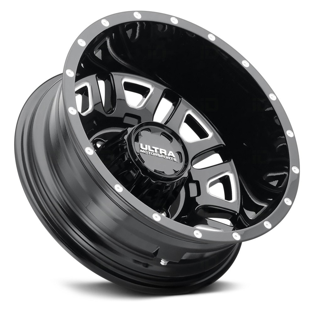 Ultra® 003bm Hunter Dually Wheels Gloss Black With Milled Accents And