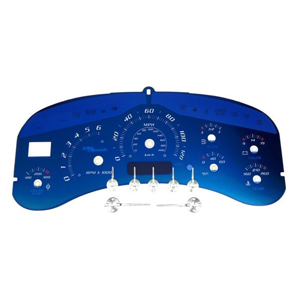 US Speedo® AQCAD02 Aqua Edition Gauge Face Kit, 120 MPH