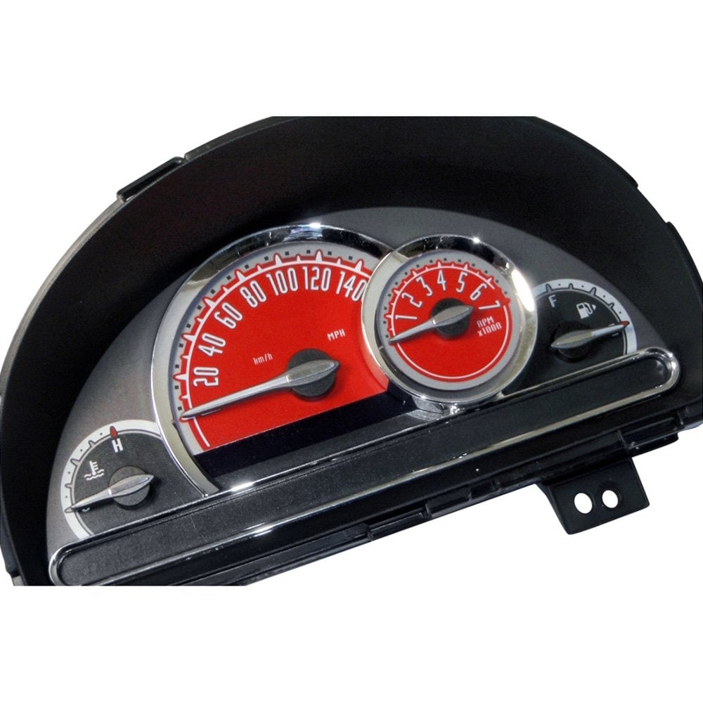 US Speedo® HHR085 - Daytona Edition Gauge Face Kit, Red