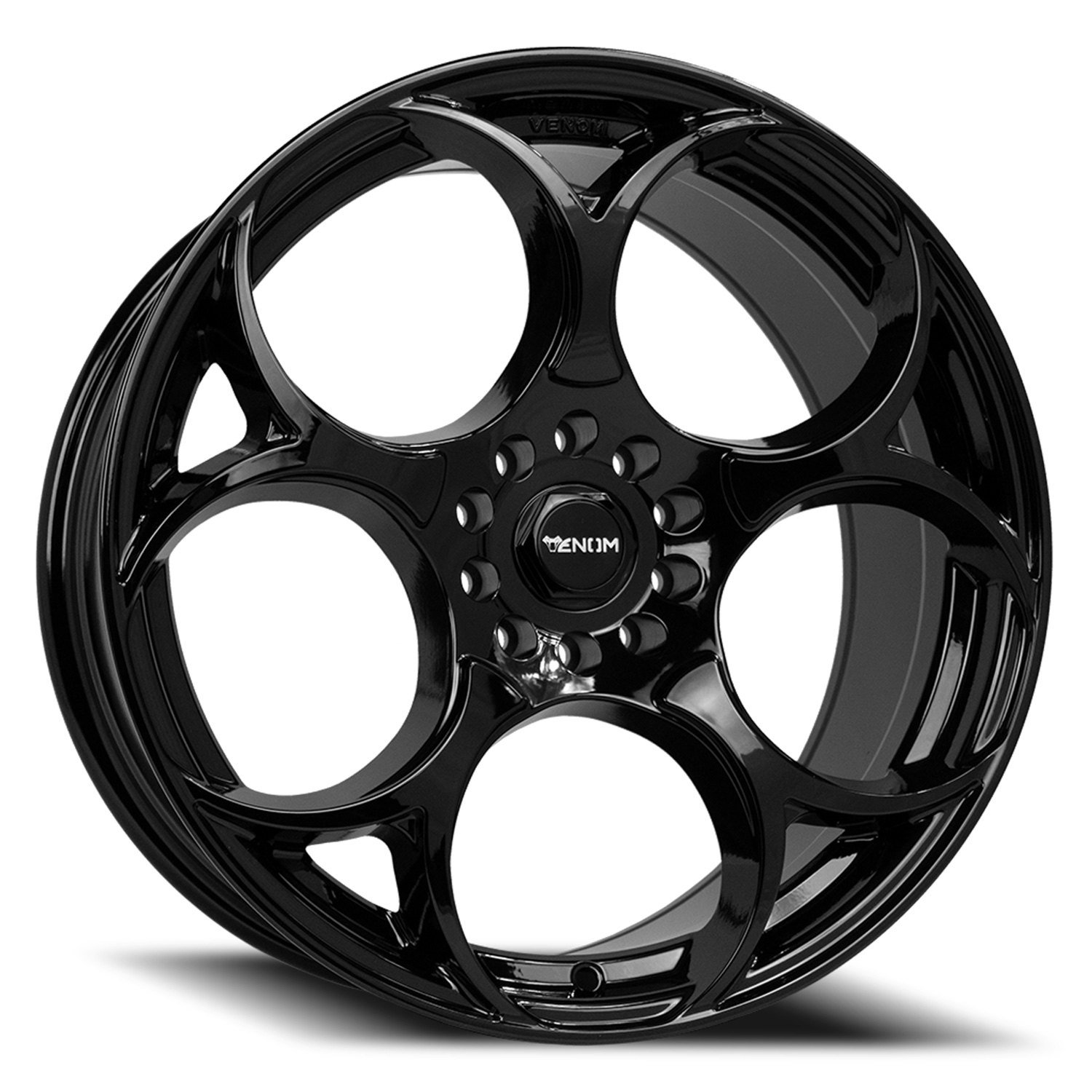VENOM WHEELS® 43 Wheels - Gloss Black Rims - VEN431785110114+35B-A-110