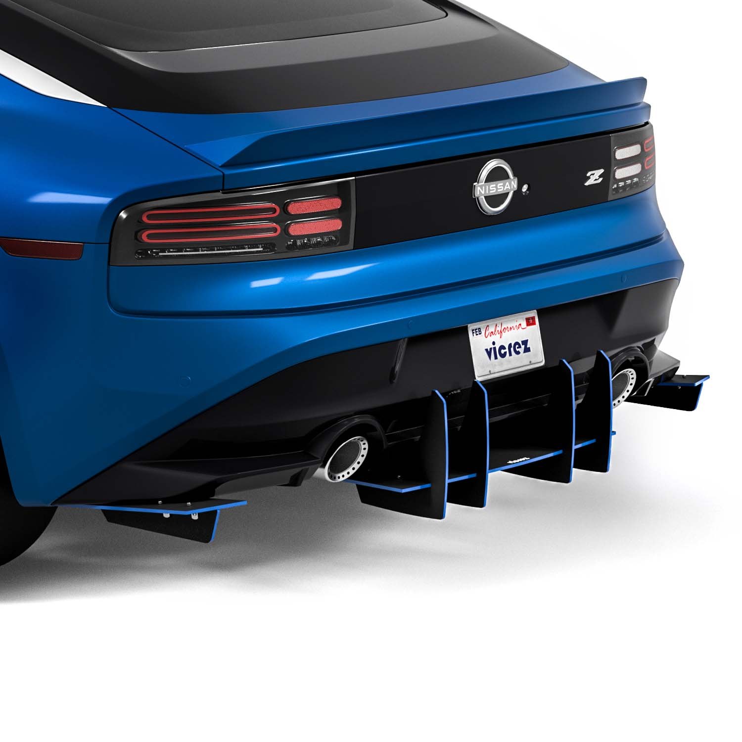 Vicrez® vz101274-DC - Genali VR2 Style Rear Diffuser