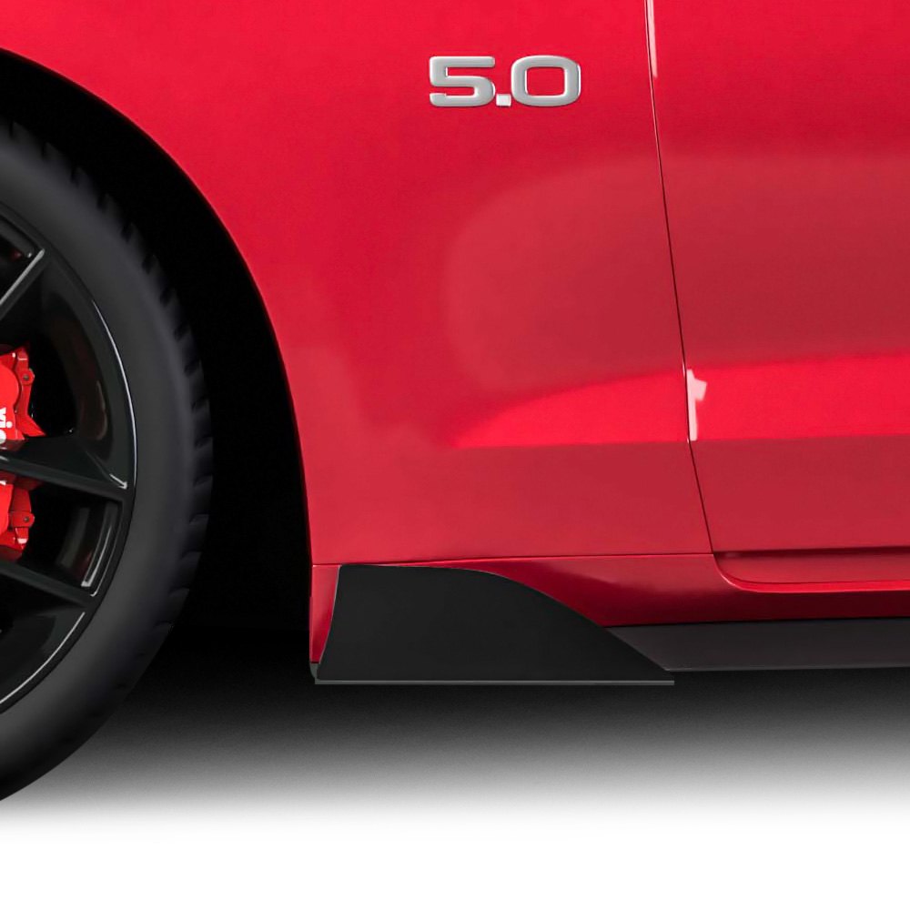 Vicrez® vz101831MB MLC Style Matte Black Rocker Panel Winglets