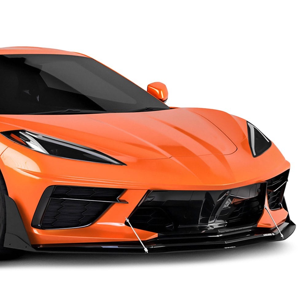 Vicrez® vz101882CFZ VZR1 Style Carbon Flash Metallic Aero Splitter