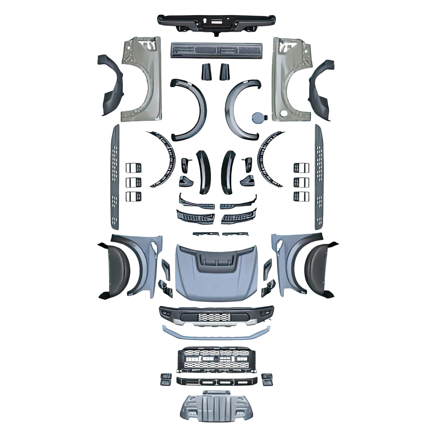 Vicrez® vz101963 - Raptor Style Body Kit (Unpainted)