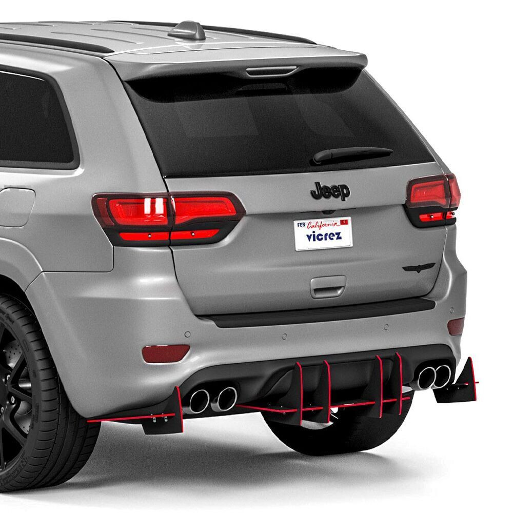 Vicrez® vz102639-GC - Genali VR2 Style Rear Diffuser