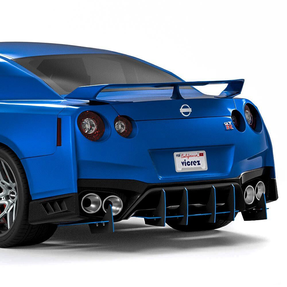 Genali Vicrez® vz102646-GC - Genali VR2 Style Rear Diffuser