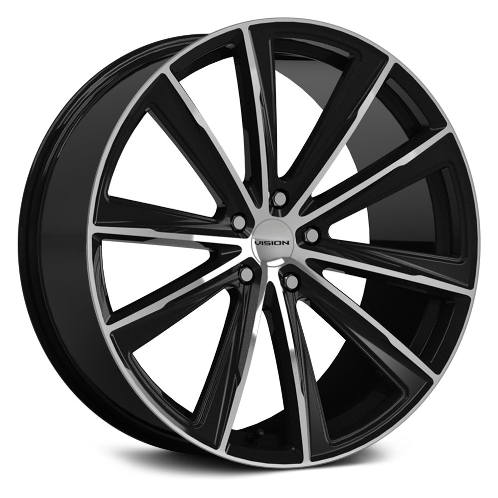 Vision® 471 Splinter Wheels Gloss Black With Machined Face Rims