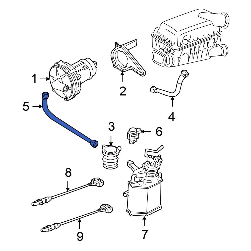 Volkswagen OE 06A131127F Secondary Air Injection Pump Hose