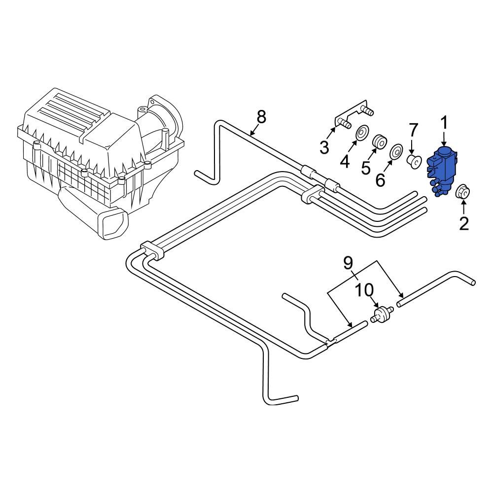 Volkswagen OE 1K0906627G Exhaust Back Pressure Regulator