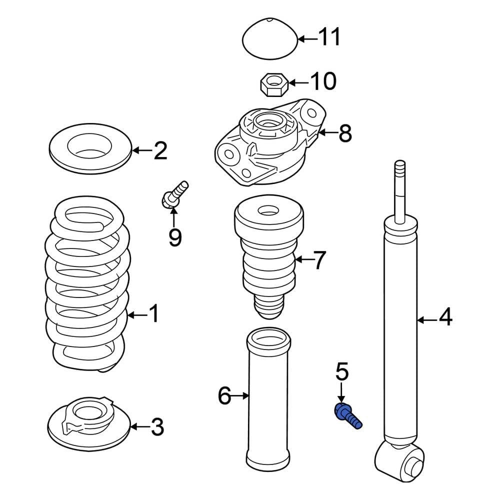 Volkswagen OE WHT003467 - Suspension Shock Absorber Bolt