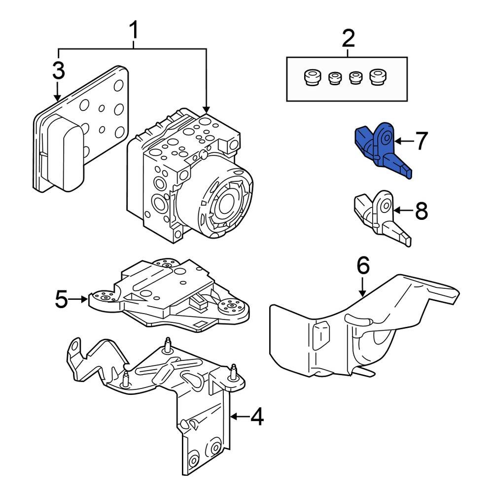 Volkswagen OE WHT003861B - Front Left ABS Wheel Speed Sensor