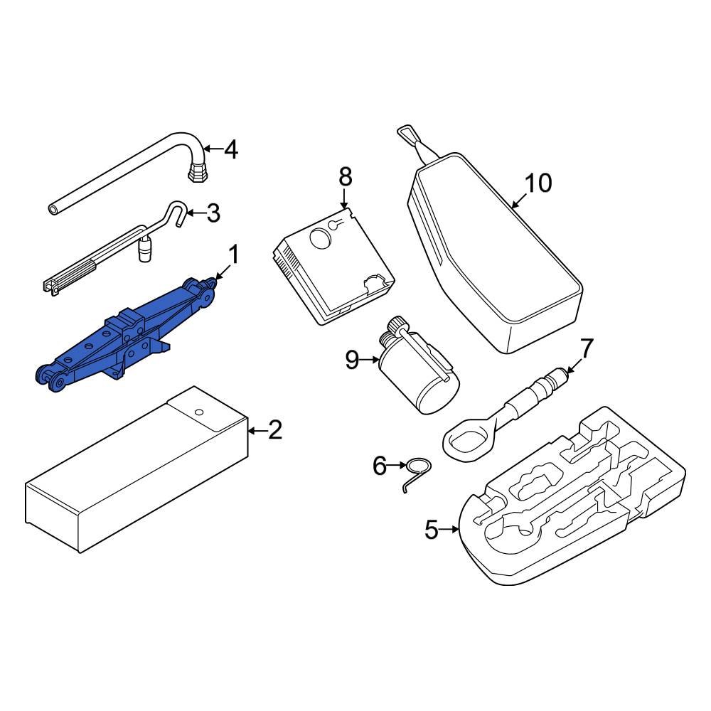 Volkswagen OE 3Q0011031A Floor Jack