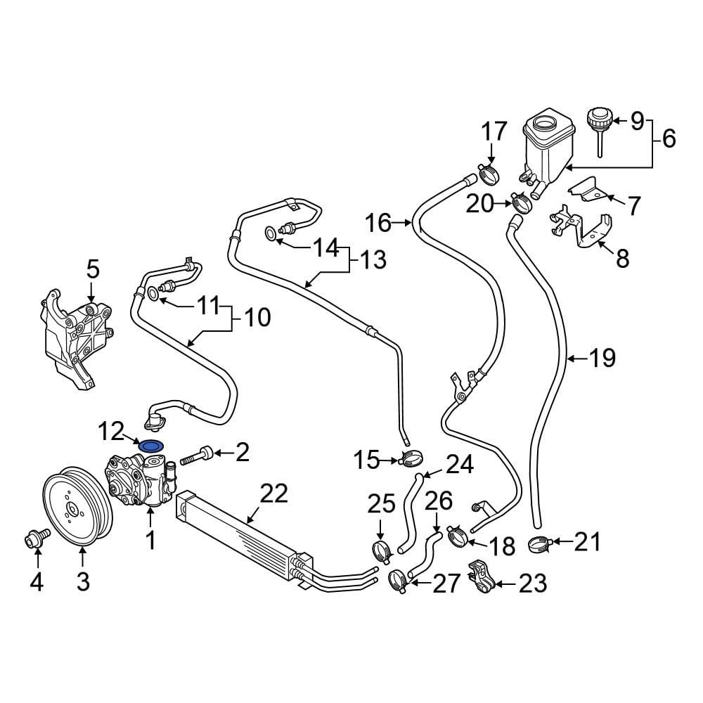 Volkswagen OE WHT002666 - Power Steering Pressure Hose Seal