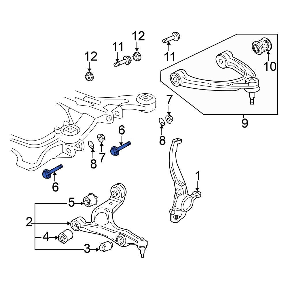 Volkswagen OE WHT001833 - Front Suspension Control Arm Bolt