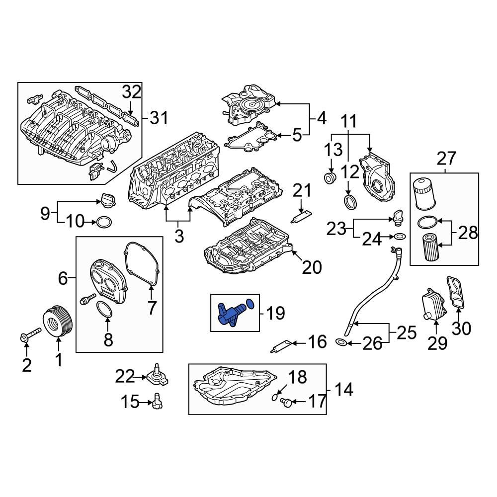 Volkswagen OE 06K115243L Engine Oil Pump Relief Valve