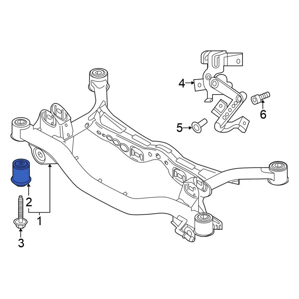 Volkswagen OE 5Q0198037A Suspension Crossmember Insulator
