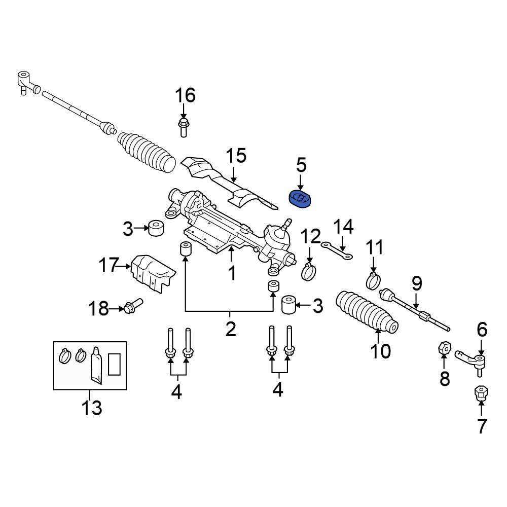 Volkswagen OE 1K0423187 Rack and Pinion Seal