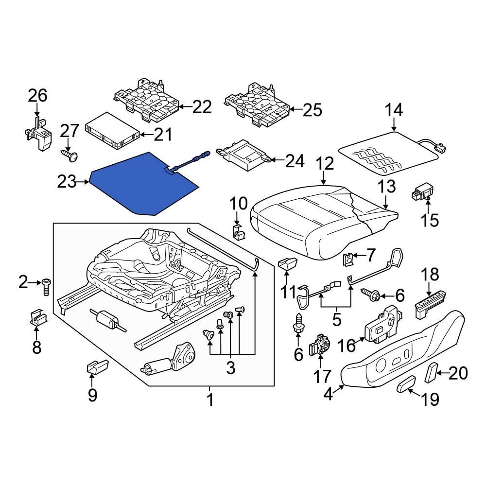 Volkswagen OE 561959337A Front Right Air Bag Seat Sensor Mat