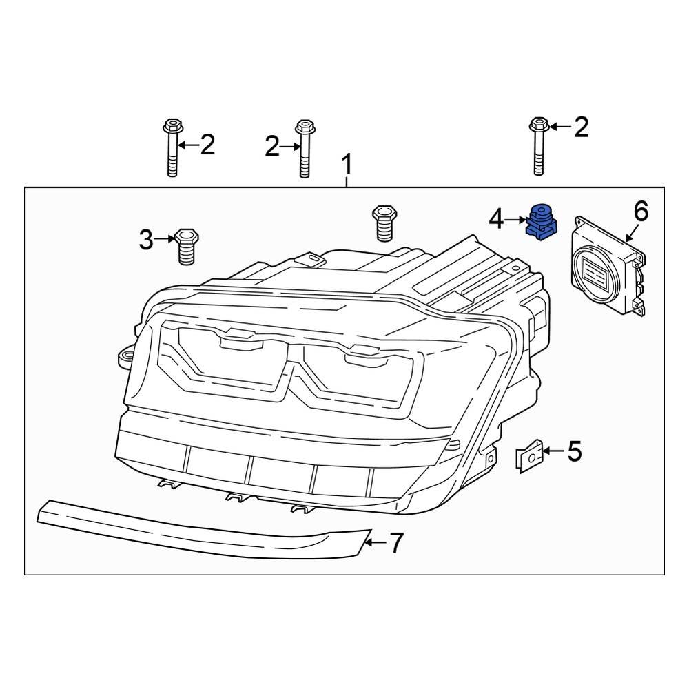 Volkswagen OE 1T0941111 Upper Headlight Bushing