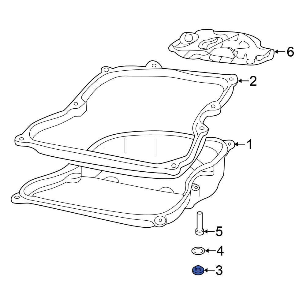 Volkswagen OE WHT000310A Transmission Drain Plug