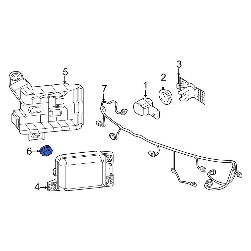 Volkswagen OE WHT005560 - Bumper Cover Support Rail Nut