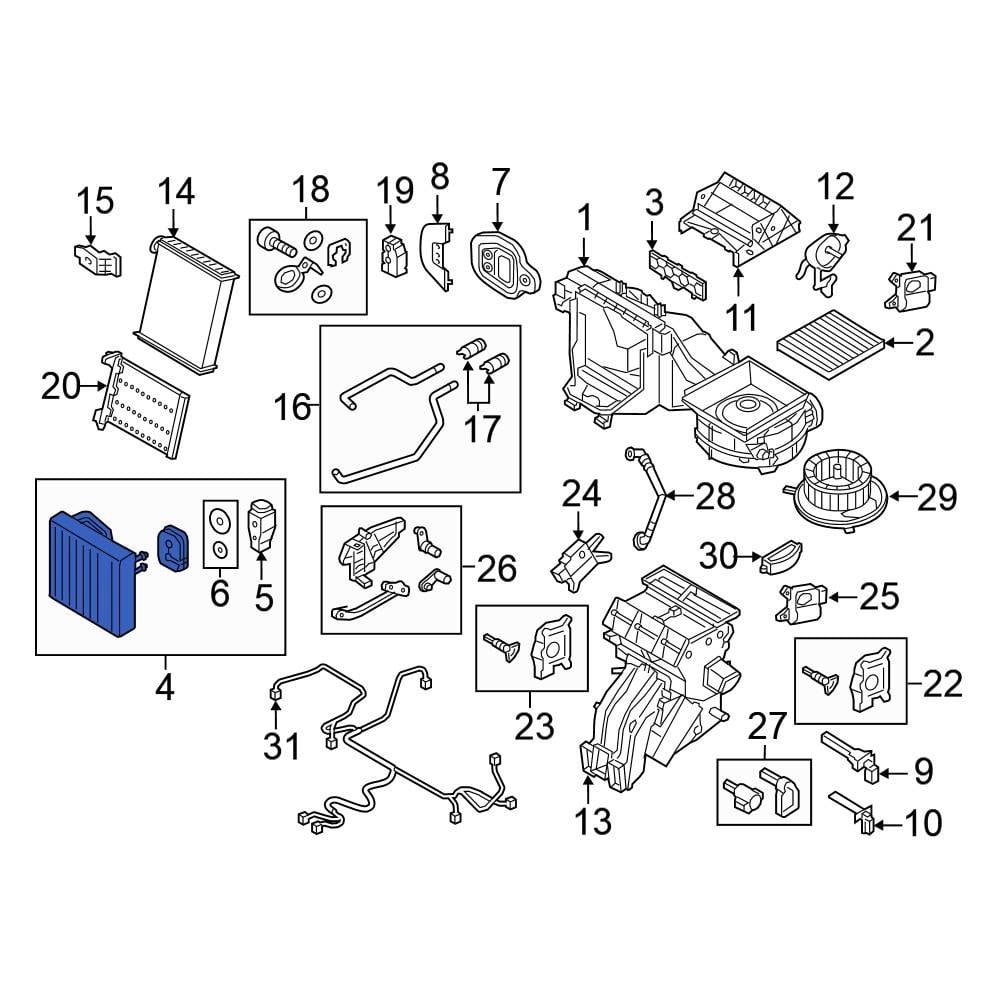 Volkswagen OE 5Q1816100 - A/C Evaporator Core